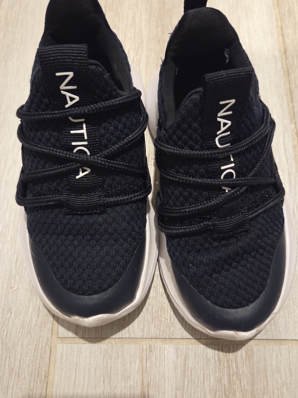 Nautica Kids Navy Blue tKnit Slip-On Sneakers